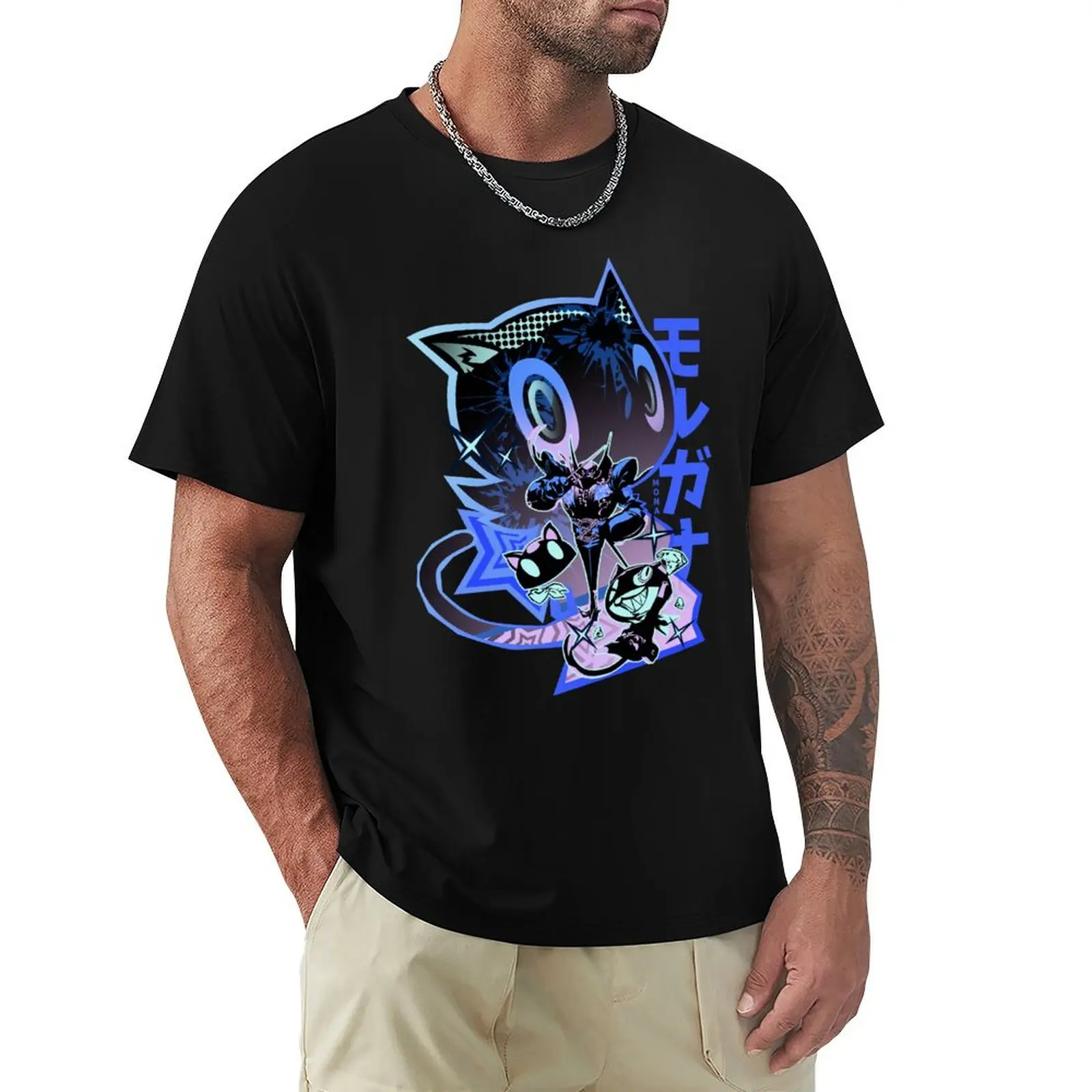 Code name Mona T-Shirt Abstract Pattern Print Top