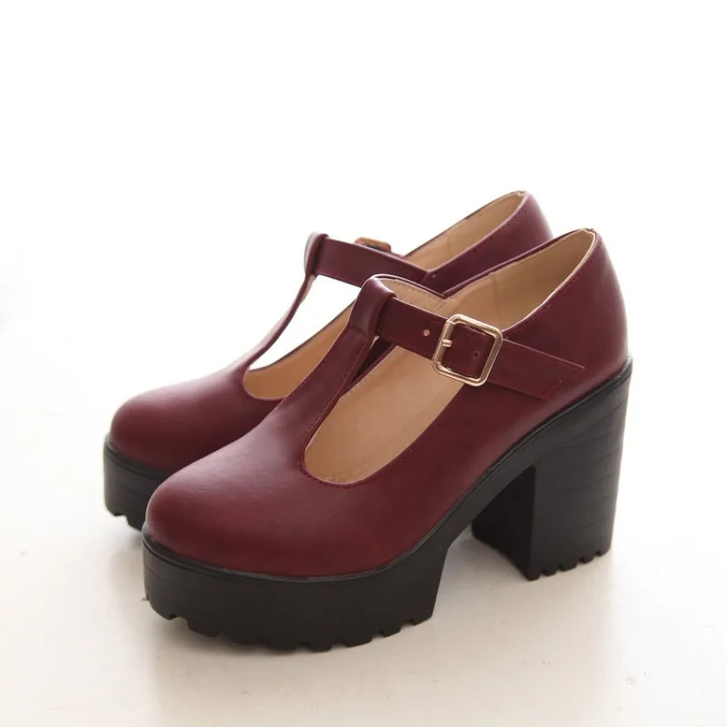 Women Mary Jane Shoes Vintage Girls Platform Pumps High Heels Platform Lolita Shoes Japanese Style College Sweet Student Shoes view 6