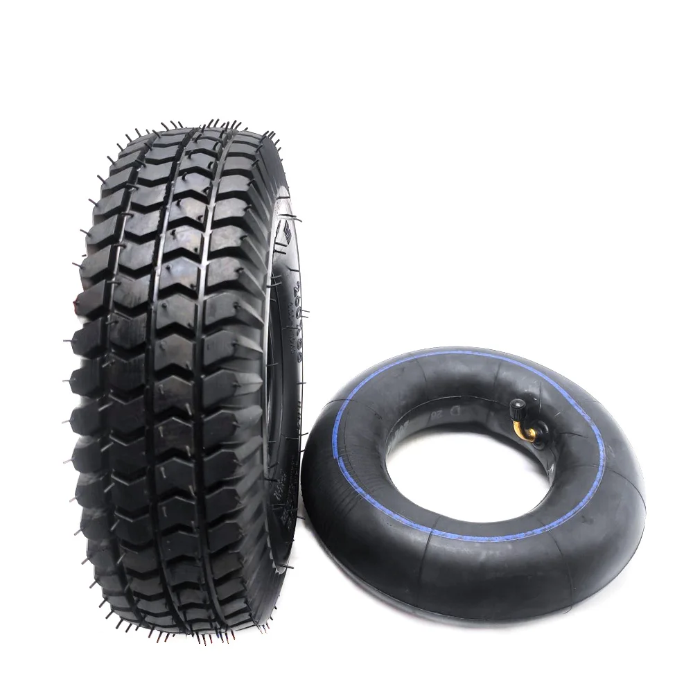 260x85 Tire 3.00-4 Inner Tube Outer Tyre for Electric Scooter Mini Go-Kart ATV 10 Inch Pneumatic Wheels Replacement Parts