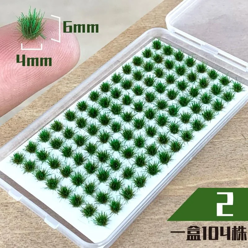 Simulation Static Grass Tufts Model Mini Grass Cluster Landscape Layout Materials DIY Handmade Diorama