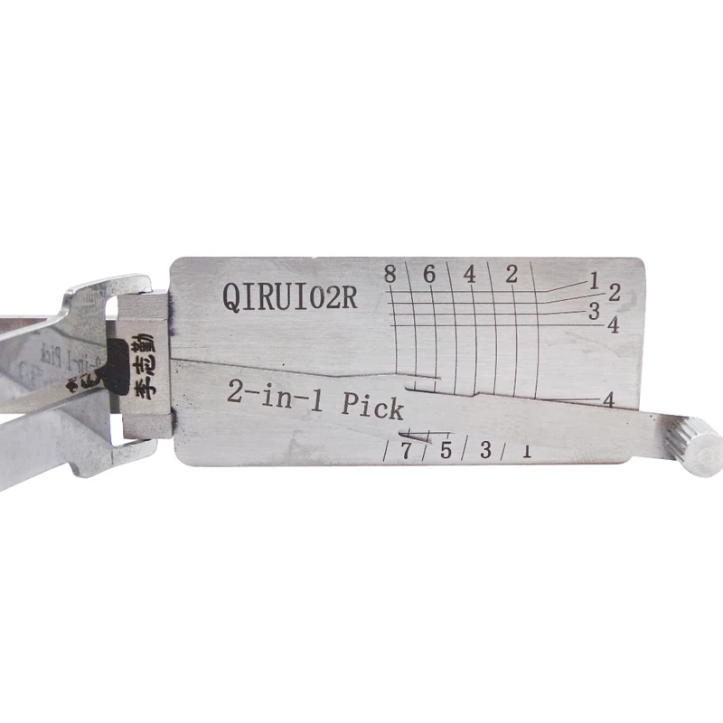 Lishi QIRUI02R 2 in 1 Locksmith Tool Lock Pick & Decoder Flat Milling for Chery A3/A5/E5/Tiggo3/Tiggo5 models