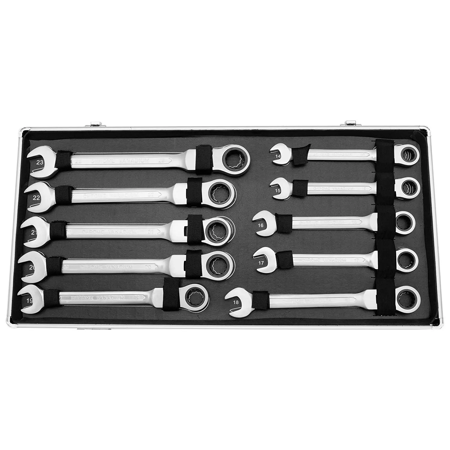 22 Tlg Ratchet Wrench Set Ring Mouth Ratchet Key Set Tool 0.24-1.26Inch