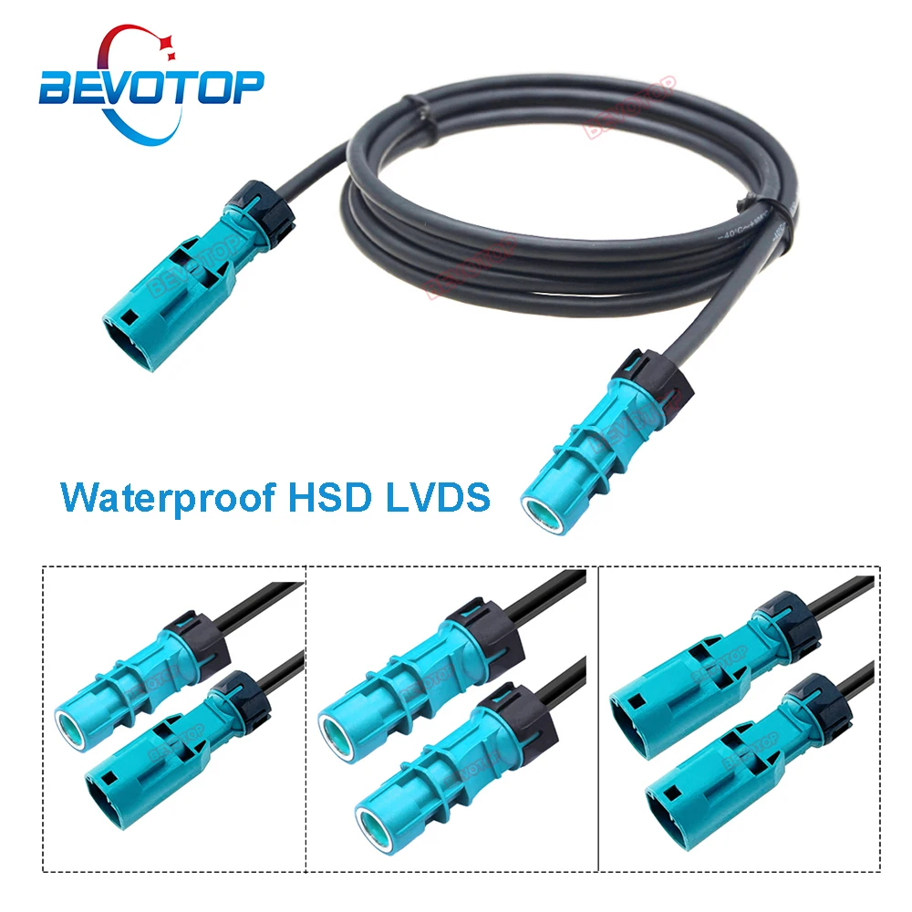 

1PCS Car LVDS Video Line 4 Pin HSD Universal Code Z M/M M/F F/F Wire Harness High Speed 4-Core 535 BEVOTOP Auto Cable 10CM~10M