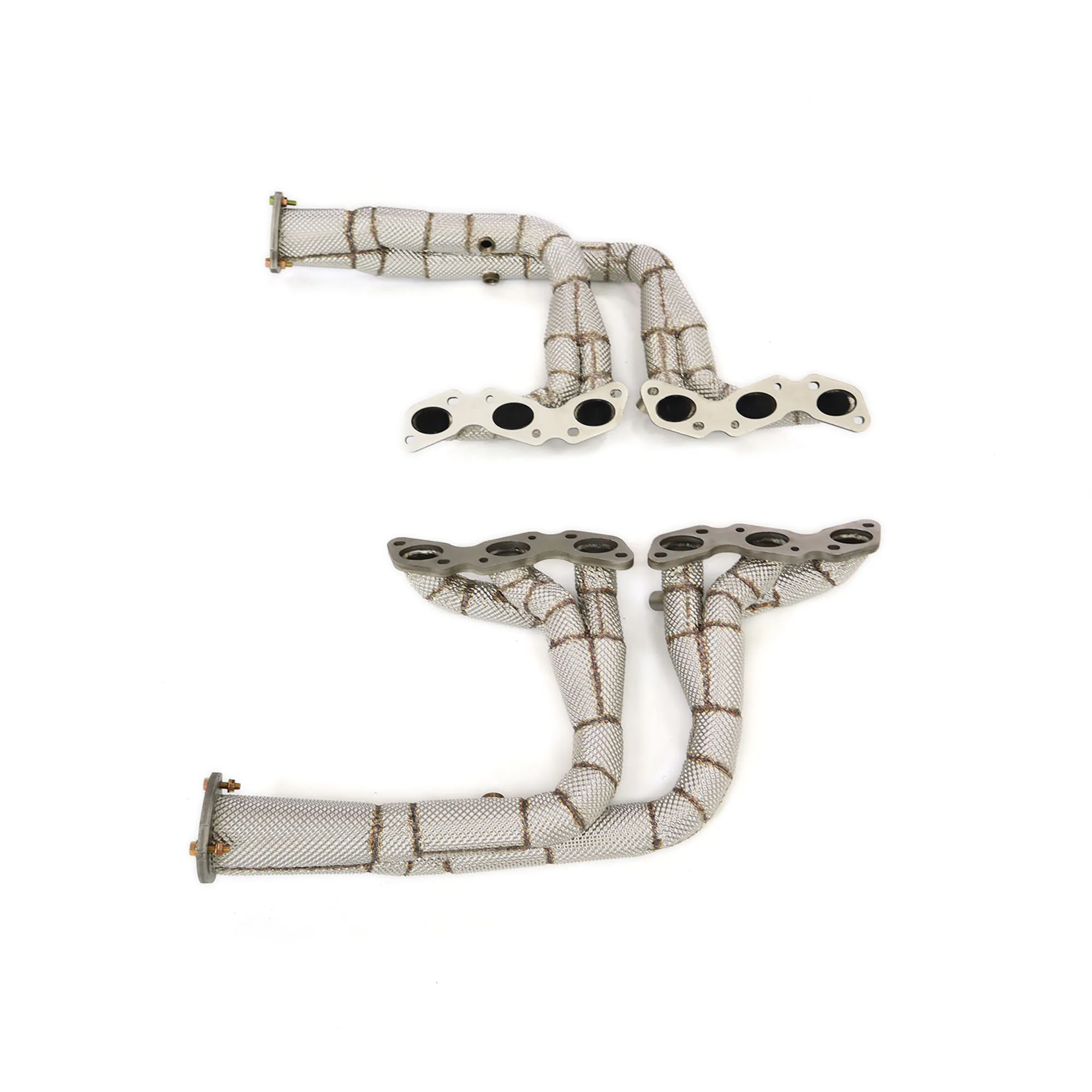 Ouchi Stainless Steel Exhaust Manifold  with Heat Shield Headers Downpipe for Aston Martin DB9 V12