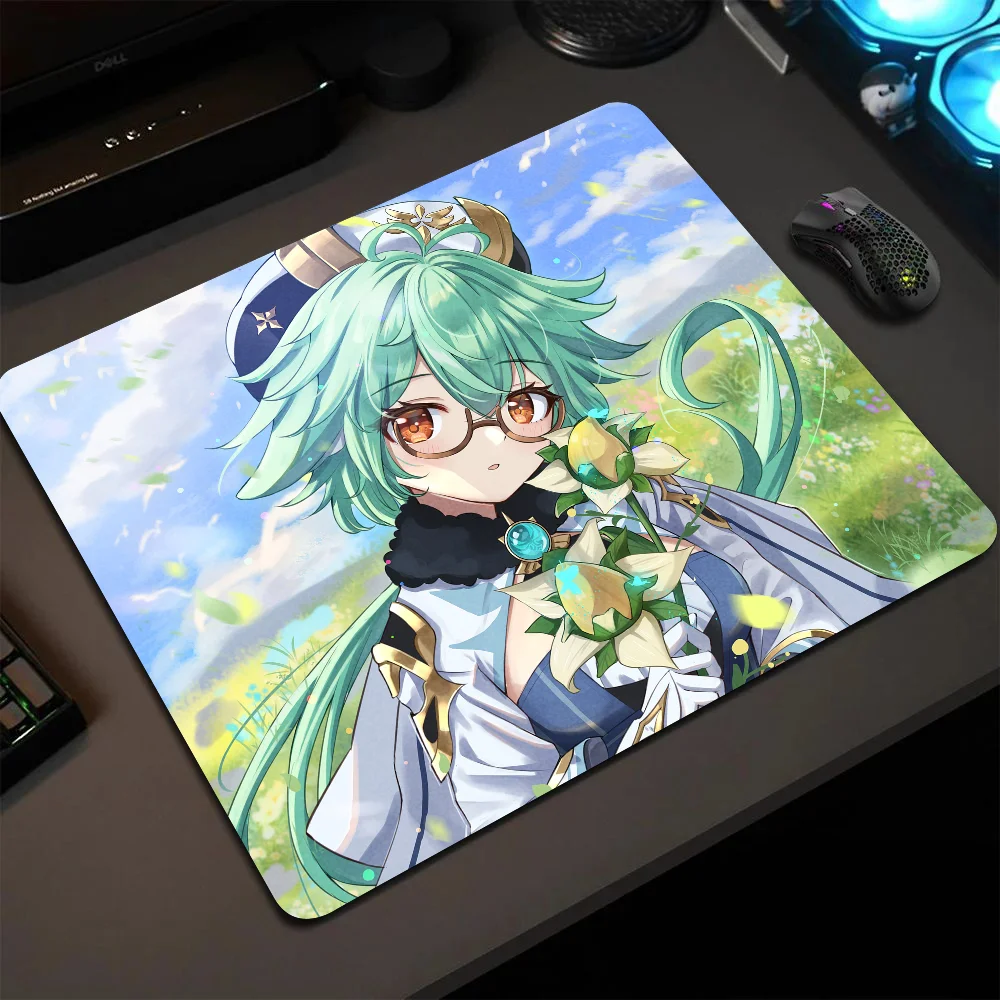 

Sucrose Genshin Impact Mousepad Small LockEdge Mouse Pad For Gamers Computer Desk Pad Rectangular Anti-slip Rubber