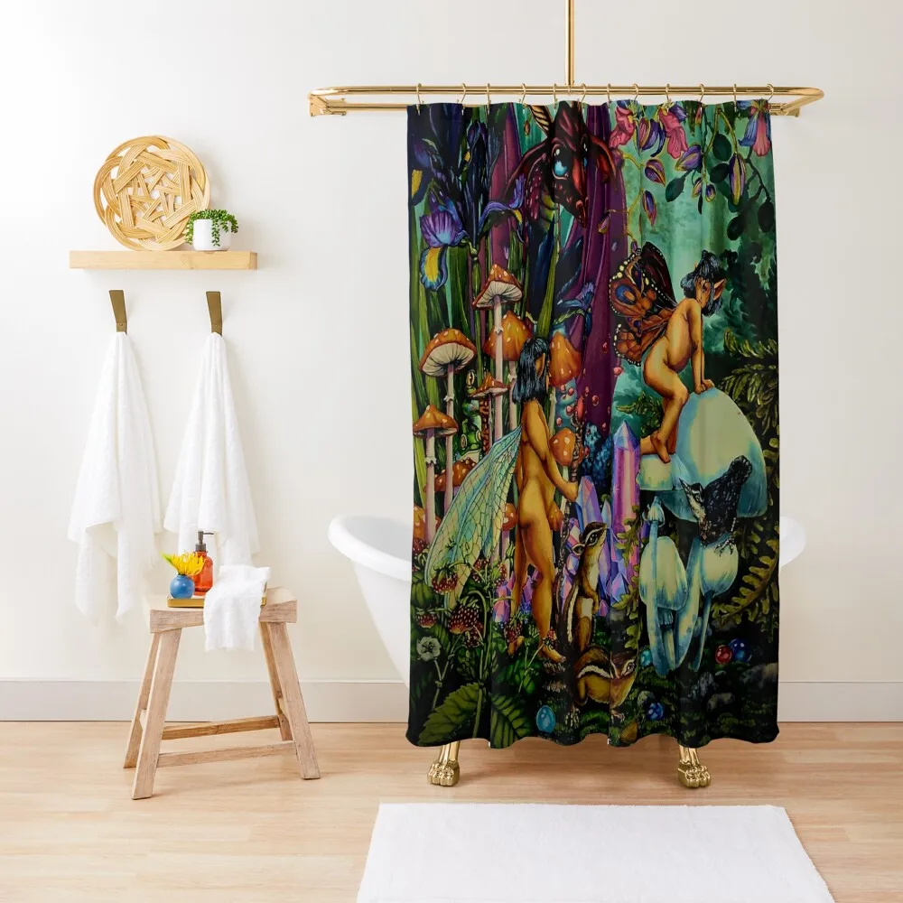 

Fairy Picnic Shower Curtain Bathroom Fabric Bathroom Showers Bathroom And Shower Products Elegant Curtain