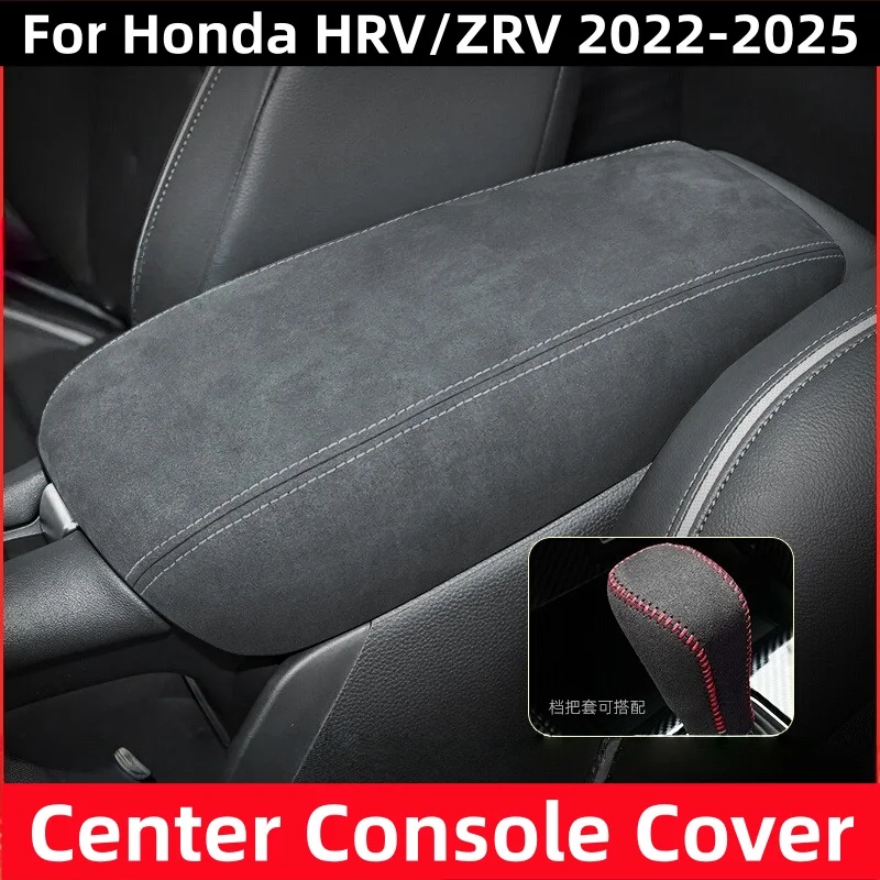 

For Honda HRV/ZRV 2022 2023 2024 2025 Auto Center Console Cover Armerest Rest Seat Box Mat Cushion Pillow Cover
