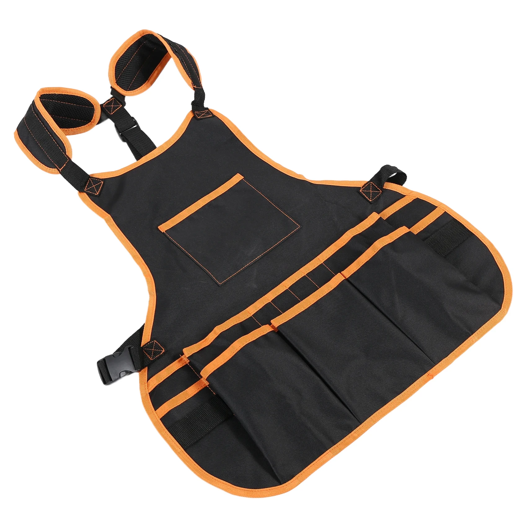 DT15 Work Apron 16 Tool Pockets Adjustable Vest Heavy Duty Waterproof Canvas Tool Apron for Men Women