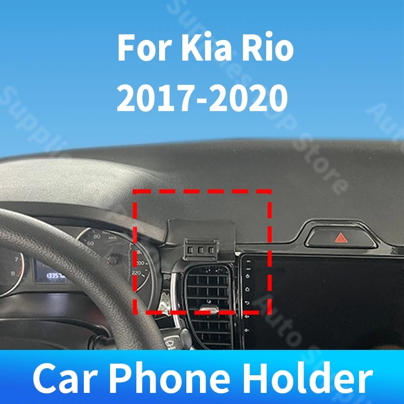 For Kia Rio 2017 2018 2019 2020 Car Phone Holder Special Fixed Bracket Gravity 360 Rotation For Car Auto Interior Accessories