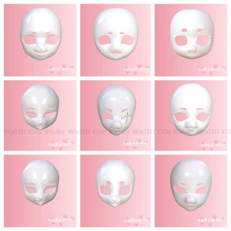 

Anime Cosplay Furry Skull Kig Cute Japanese Beast Head COS Beast Costume Lolita Mask Head Shell Halloween Woman Man Roleplay Cos