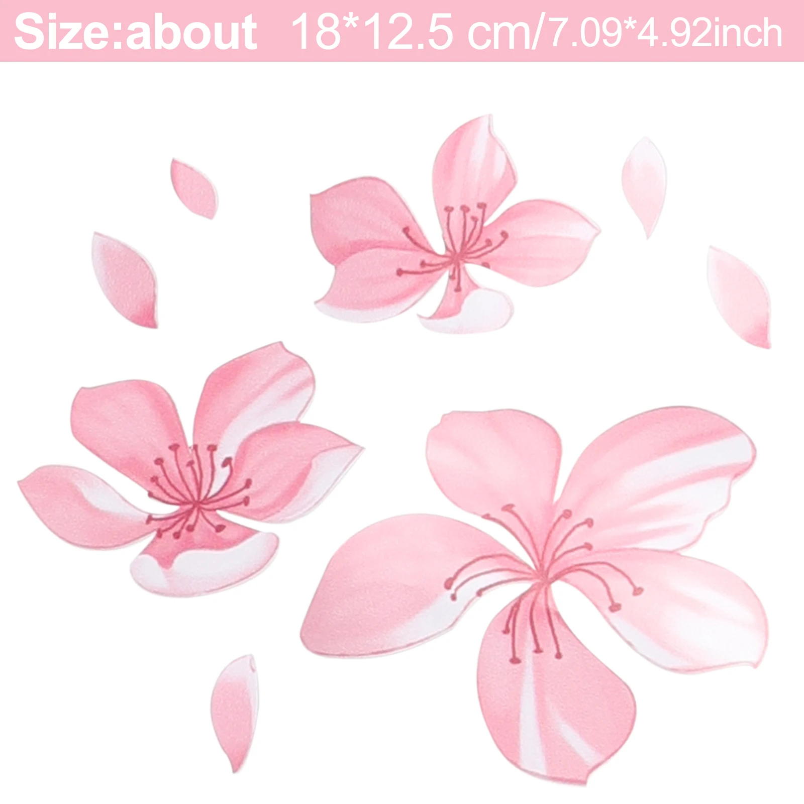 for cherry Blossom Floral Car StickerMaterial: Plastic *Color:as Shown In Picture *Material: Vinyl *Condition: Braom Floral Car