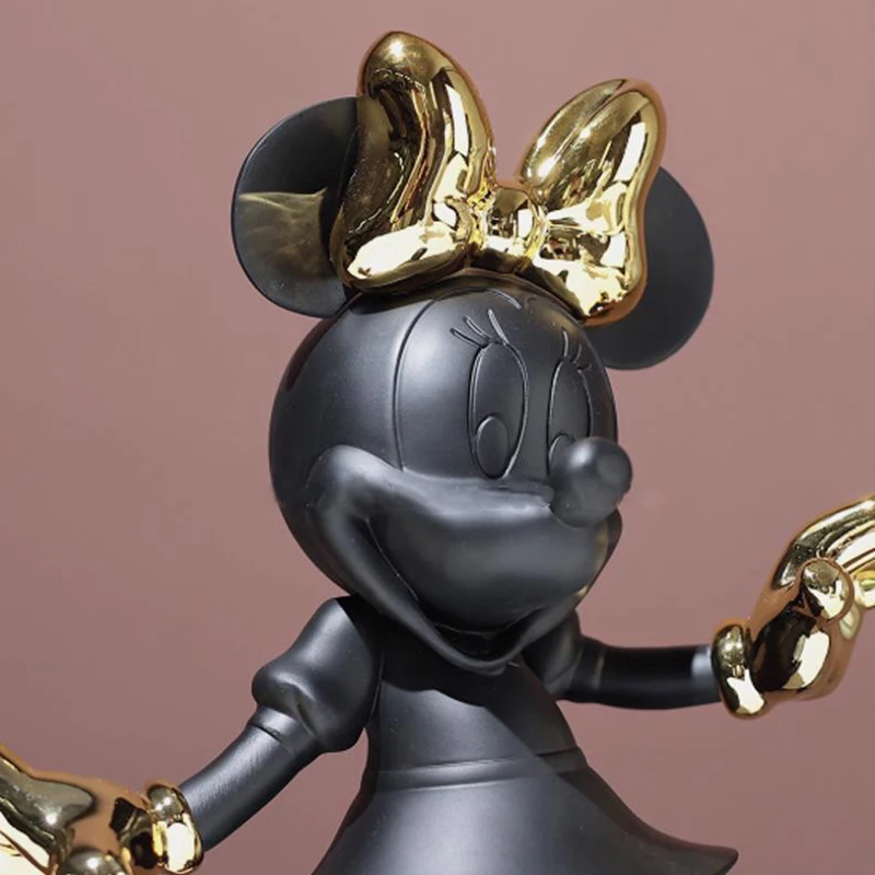 30cm simples e moderno minnie mouse figura de ação resina estátua coleção bonecas moda modelo brinquedos ornamentos interiores presentes natal