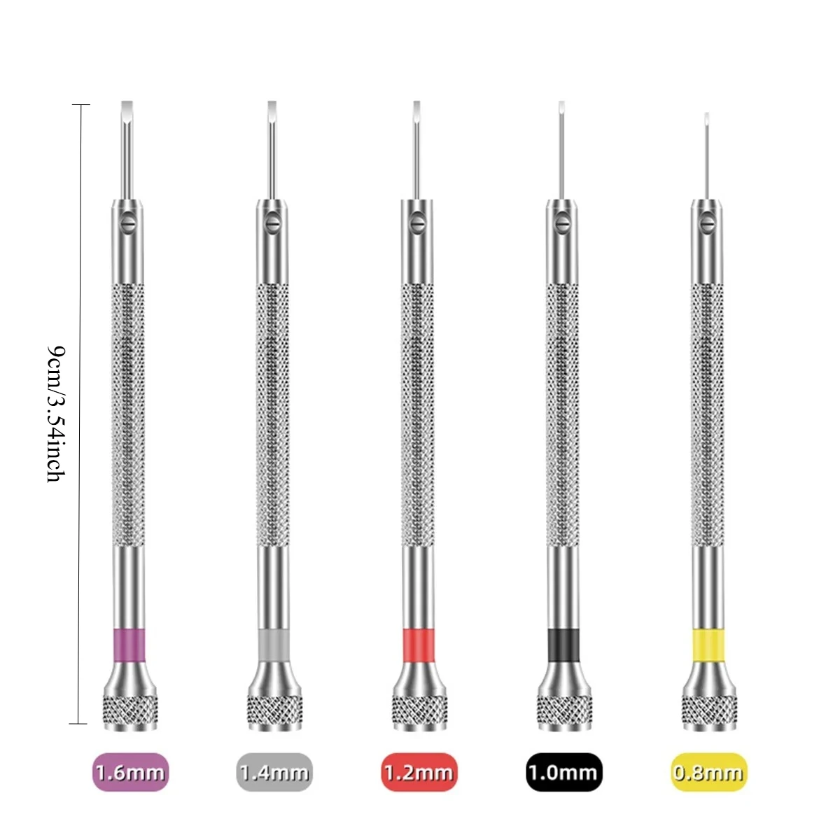Precision Mini Slotted Screwdriver 0.8-1.6mm Watch Repair Tool Hand Tool for Watchmakers Precision Instrument