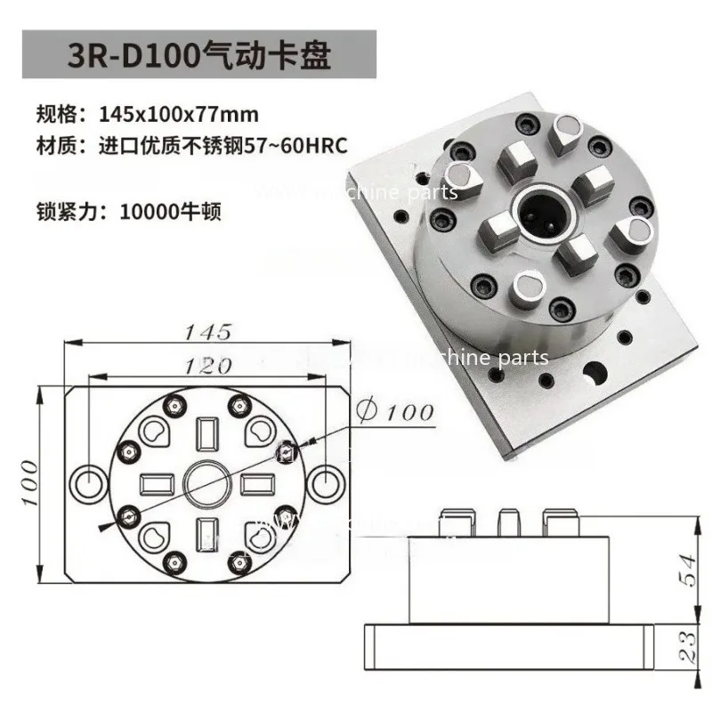 

Suitable for3R PneumaticChuck,Manual Chuck,Electrode Clamping100mm EDM CNC Machine Tool,FixtureSystem CSV-4 "selfCenteringMirror