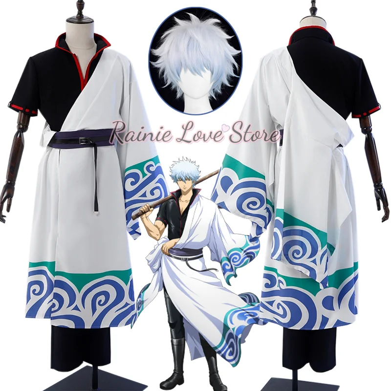 Anime Sakata Gintoki Cosplay Costume Gintoki Sakata Outfit For Hallowmas Carnival Party Outfit Sakata Kagura Role Play Adult