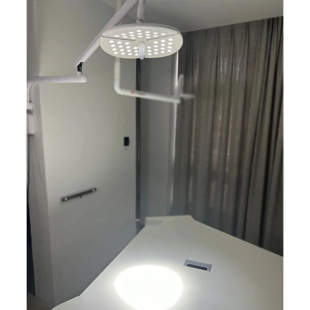 TDOUBEAUTY 60W Surgical LED Ceiling Light - 40cm Shadowless Lamp for Dental/Vet/OR with Large-Diameter Head (CE Certified)