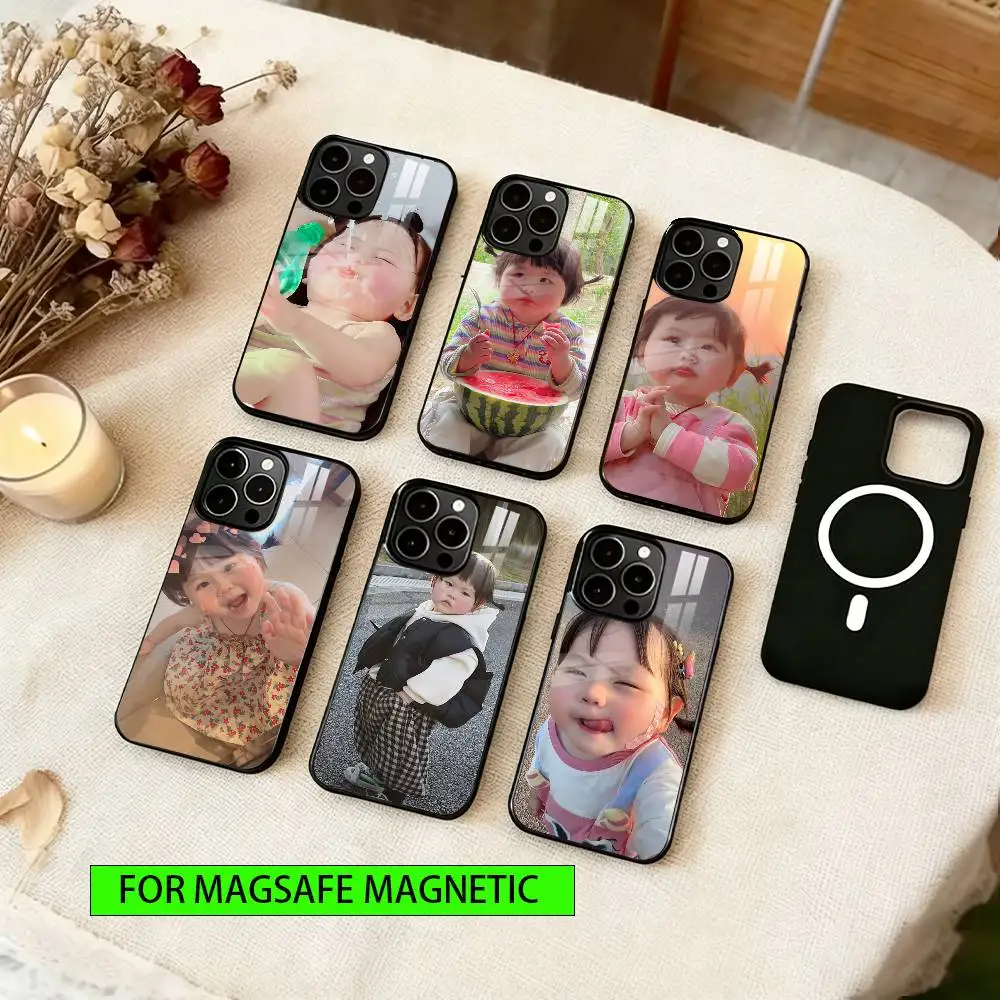 

Adorable Human Cub Phone Case For iPhone17,16,15,14,13,12,11 Plus,Pro Magnetic with Magsafe Wireless Charging