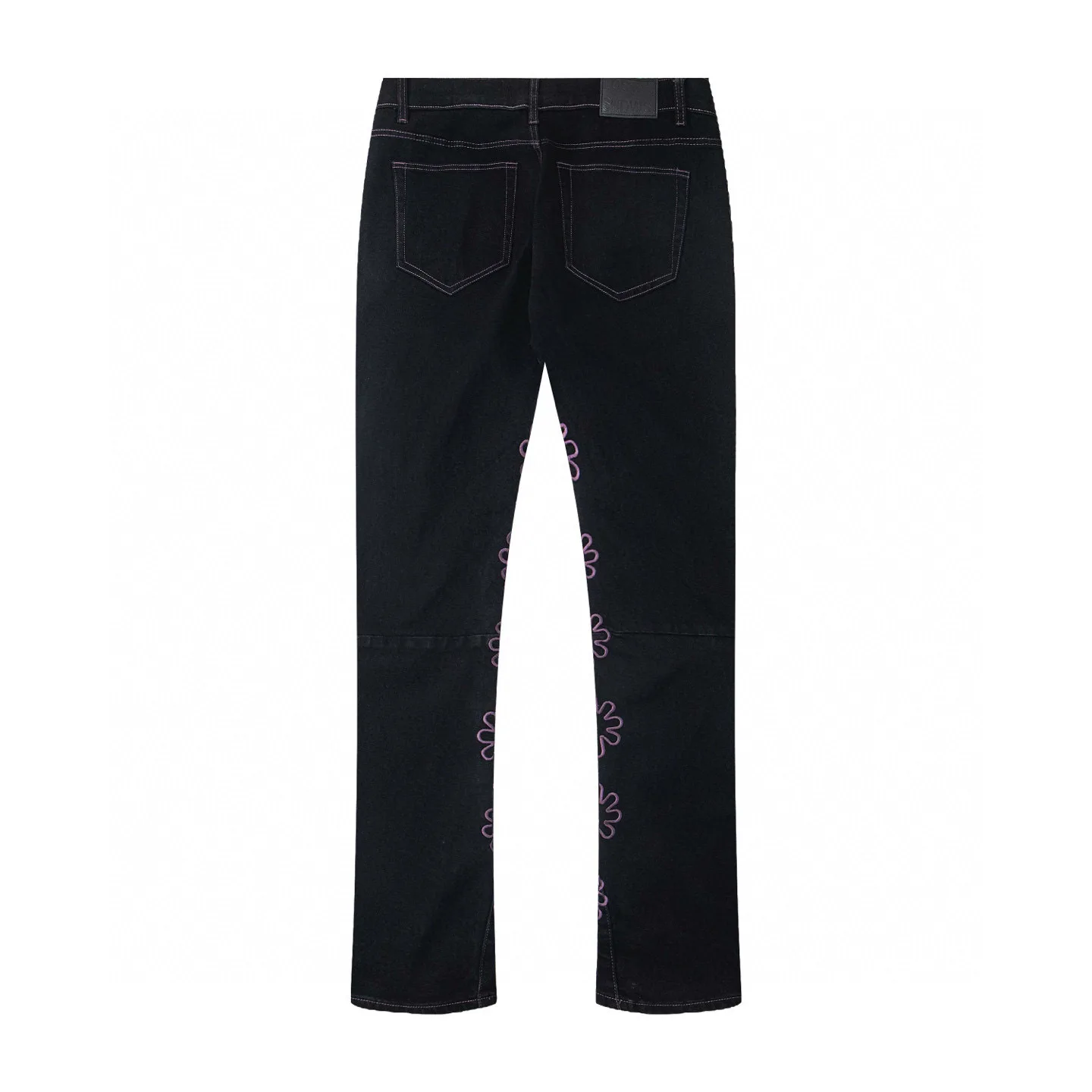 

Orange Fluorescent Green Blue Black Sunflower Embroidery LOSTSHDWS Jeans Men Women Unisex Casual Fashion Denim