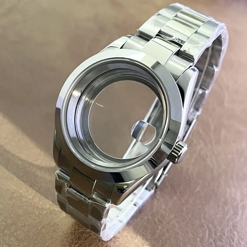 Полированный корпус 39 мм, подходит для автоматических механических аксессуаров для механизмов Nh35, сапфировое стекло, даты и нержавеющей стали