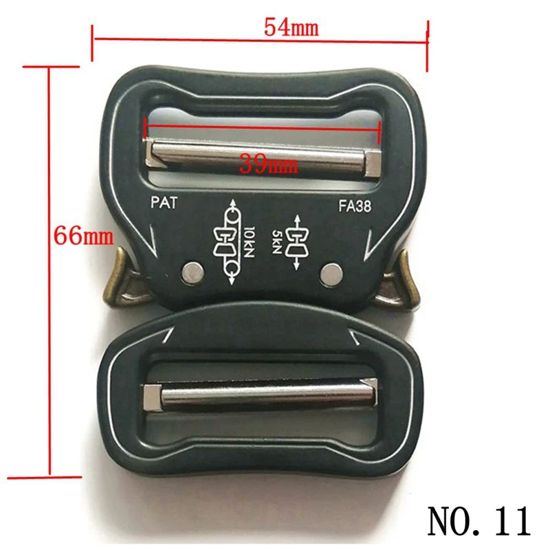 25/32/38/50/52mm Taktische Gürtelschnalle Schnellverschluss Zubehör Metall-Verschluss für Herrengürtel Taschen Ersatzschnalle DIY Gürtel Tasche – Detail 14