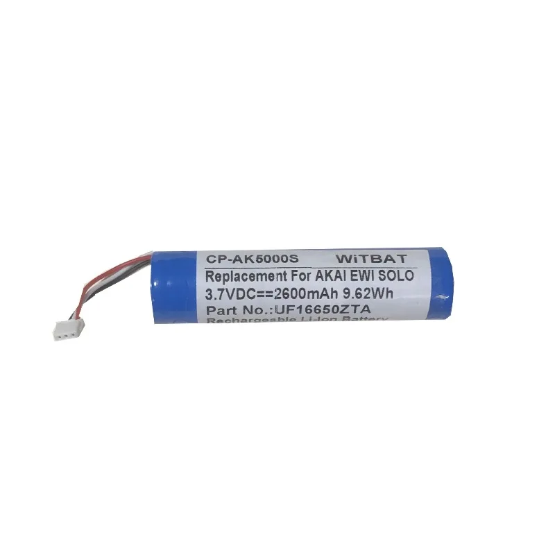 UF16650ZTA 3.7V 2500mAh for AKAI EWI SOLO Electronic Wind Instrument CP-AK5000S Replacement Li-ion Battery