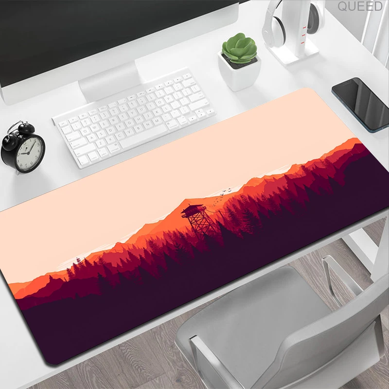 Laptop Keyboard Gaming Mats Mause Ped Forest Trees Xxl Mouse Pad Gamer Black Mousepad Computer Tables Desk Mat PC Office Carpet