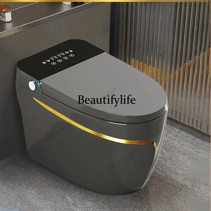 Color smart gray household toilet automatic seat heating induction integrated toilet