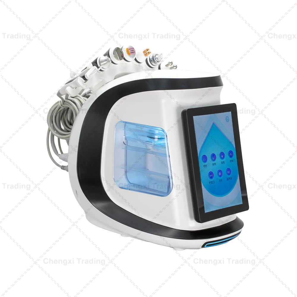 

Desktop 8-in-1 Skin Grinding Machine Intelligent Ice Blue Water Condensation Oxygen Skin Analysis Portable