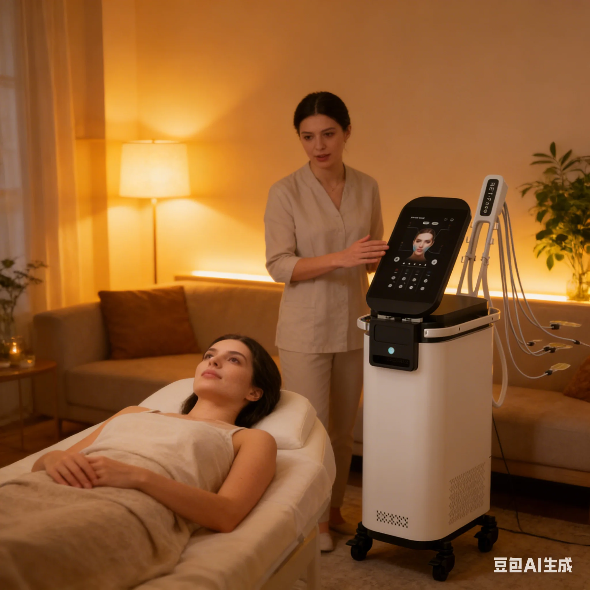 2026 SLyric Professional Newest PE-Face Massager Lifting Machine Facial Tightening Anti-Aging Stimulation Salon Device