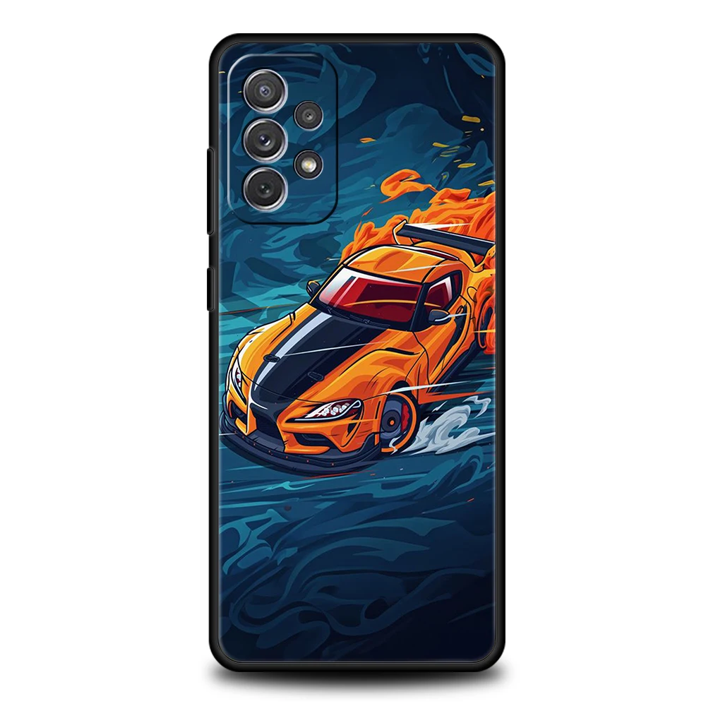 Drift Sport Auto Telefon Fall für Samsung Galaxy A55 A35 A15 A14 A25 A54 A51 A71 A72 A73 A32 A52 A52S A41 5G Silikon Shell Capas – Detail 5