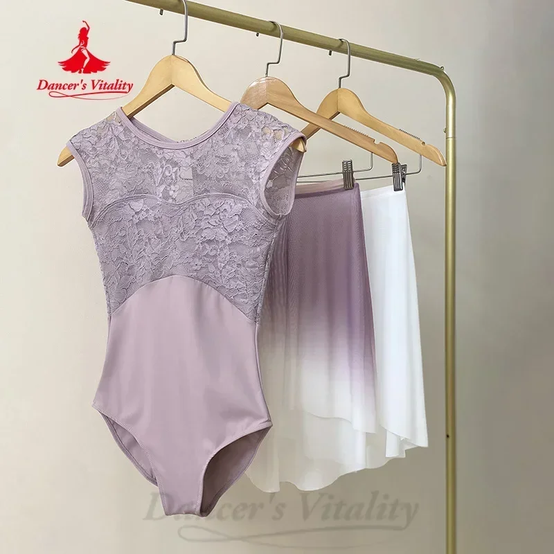 Ballet Dance Leotard Sexy Lace Sleeveless Jumpsuit for Adults and Children Comfortable and Breathable Dance Practice Clothes