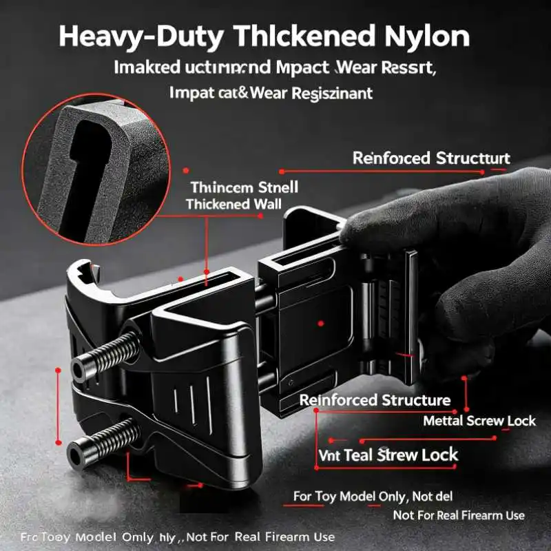 Adjustable Magazine Coupler for Gel Blaster Toy Gun Nylon Tactical Dual Magazine Clip M4 AR15 Speed Loader Hunting Accessory