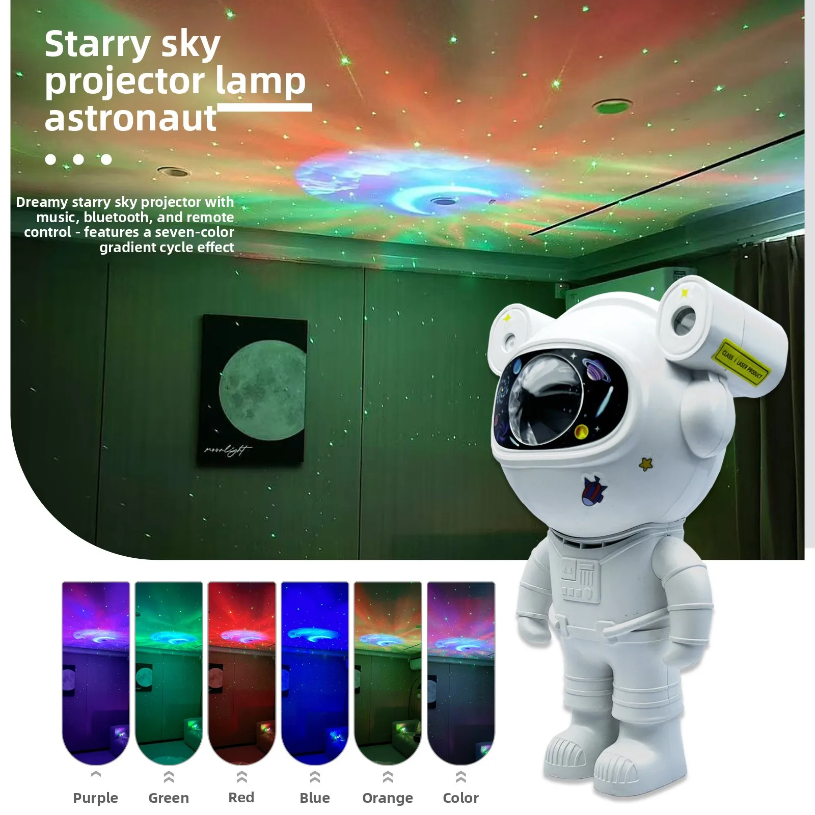 Source factory spot astronaut star light remote control bluetooth astronaut projection light ambient light