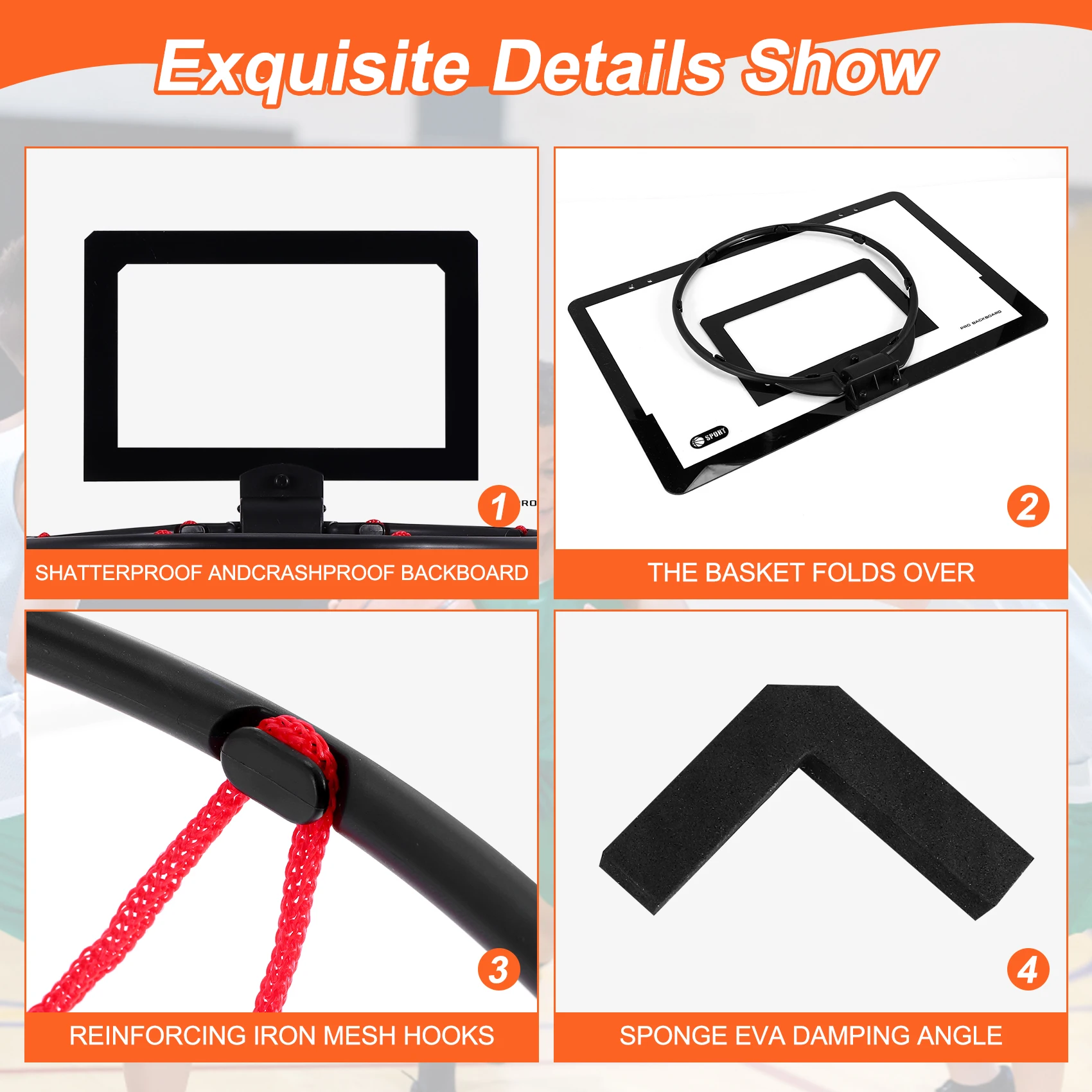 

AS96-Indoor Home Basketball Fans Sports Game Set Basketball Hoop Baby Portable Basketball For Kids Children Adults