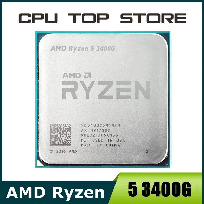 AMD Ryzen 5 3400G R5 3400G 3.7GHz Quad-Core Eight-Thread 65W CPU