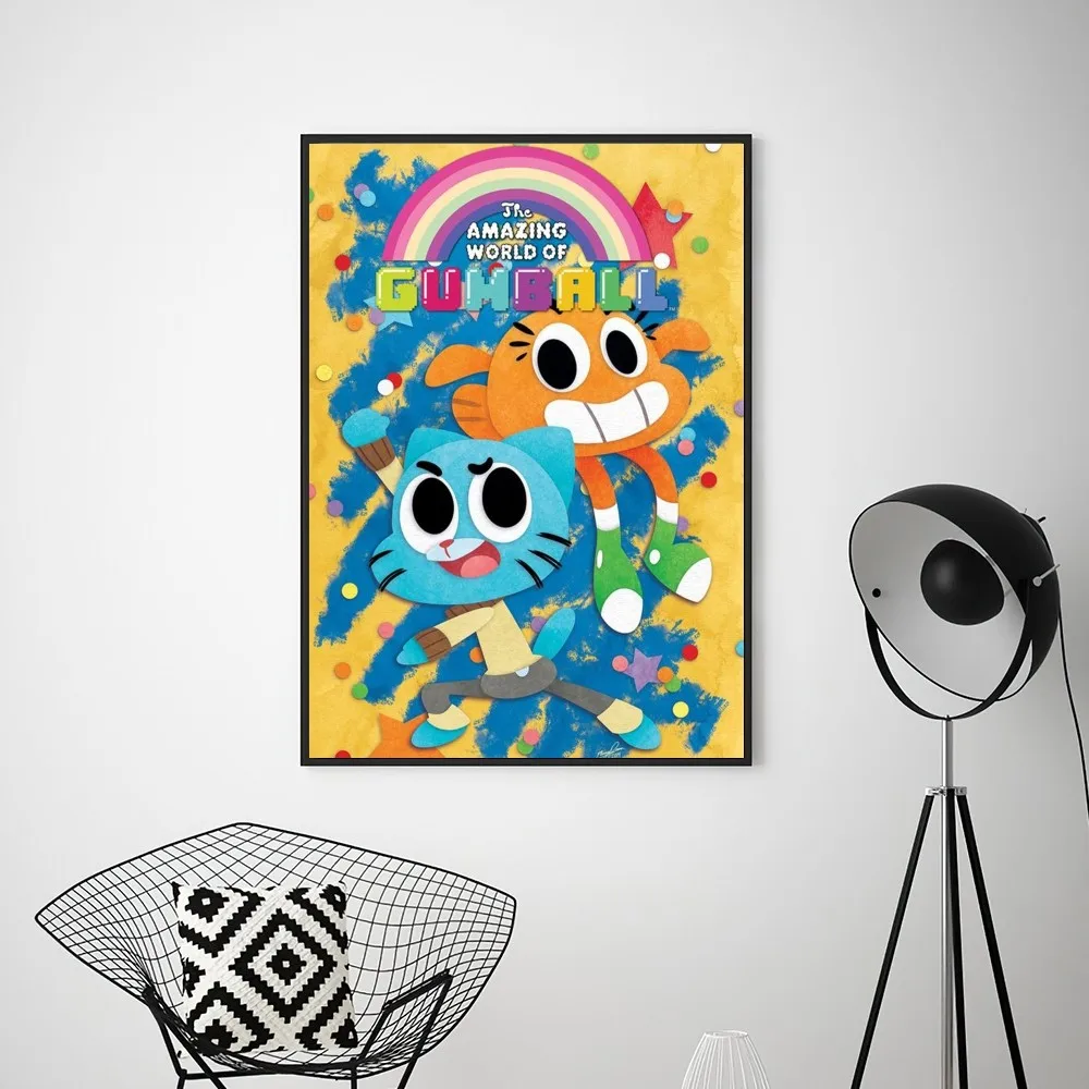 cartoon The A-Amazing World of G-Gumball  Poster Prints Wall Pictures Living Room Home Decoration Small