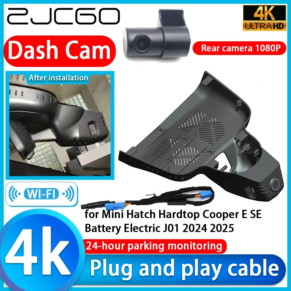 Video Recorder 4K UHD Plug and Play Car DVR Dash Cam For Mini Hatch Hardtop Cooper E SE Battery Electric J01 2024 2025