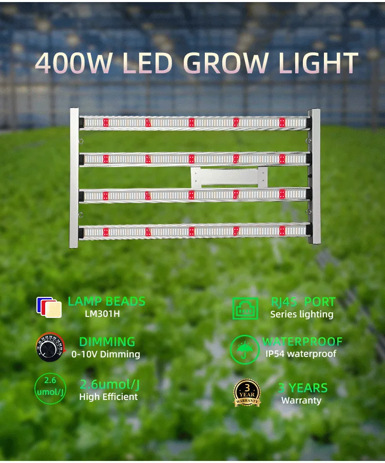 300W/400W LED plant growth lamp 301H Full spectrum greenhouse commercial hydroponic vegetables, fruits, flowers fill light lamp
