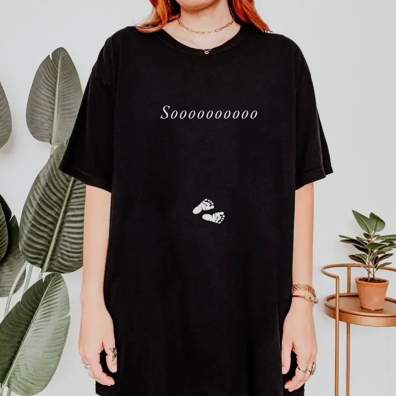 Pregnancy Announcement  T Shirt Gender Neutral Reveal as Keepsake
