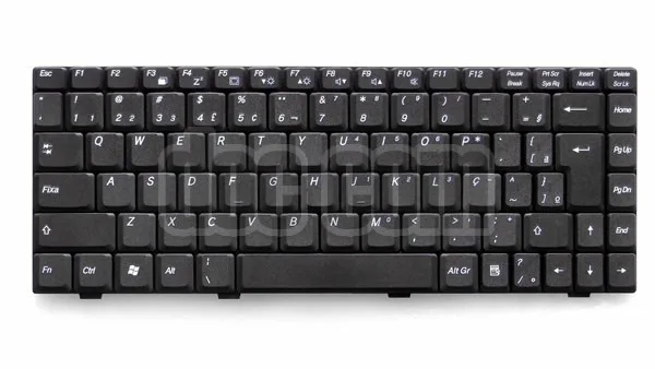 Compatible Keyboard Notebook Positive D35 Averatecv 696 K022427e1 71guj1412-00 Layout ABNT2 BR Black