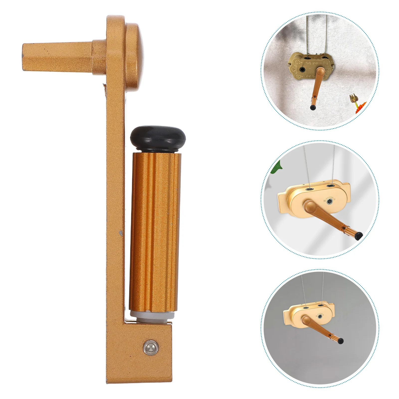 

Clothes Rack Crank Handle Replacement Aluminum Drying Rack Accessory For Balcony Wall Mounted Retractable Clothes Drying Pole