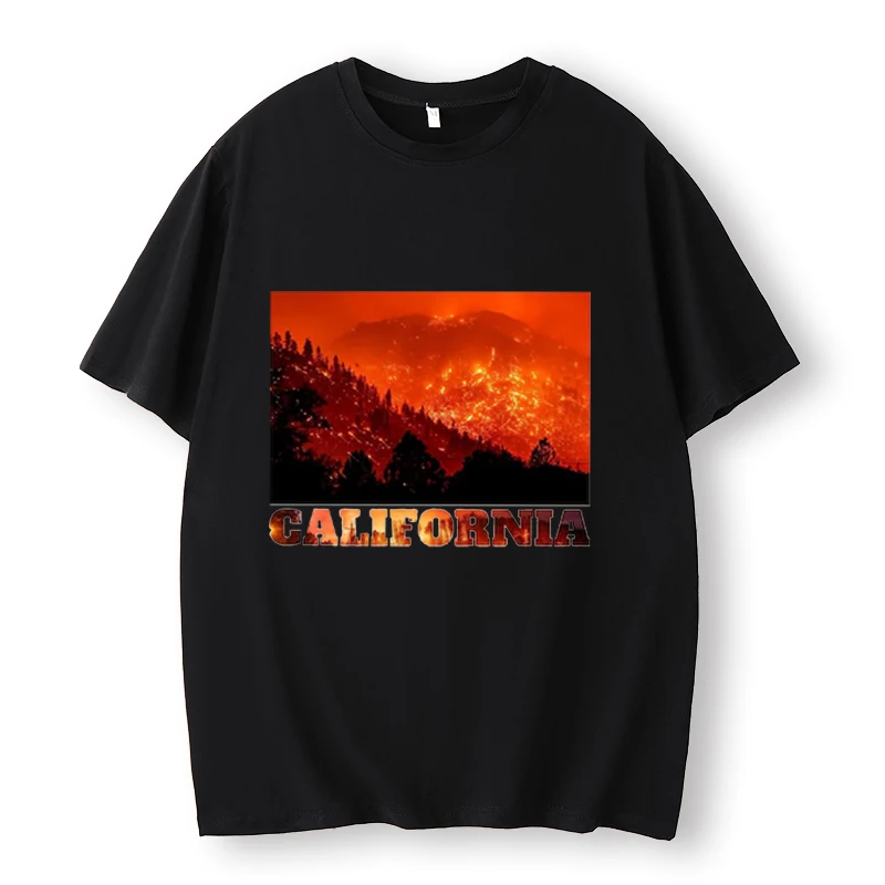 Pray for California Oversized Shirt, Support La Firefighters Shirt, La Awareness, Forest Fires, Strong La, Harajuku Top, Unisex