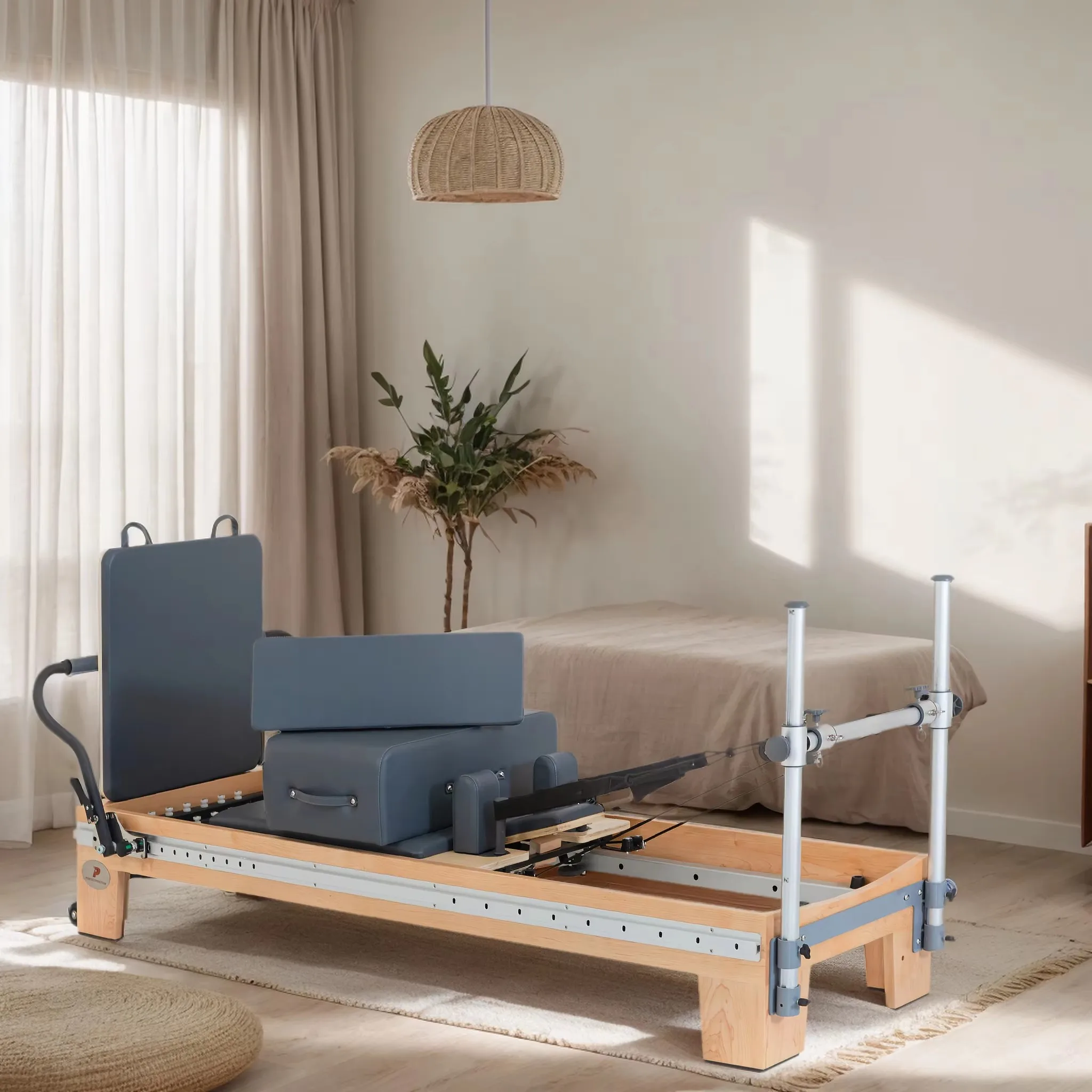 Solid Wood Full Track Reformer for Yoga Studio &Pilates Training
