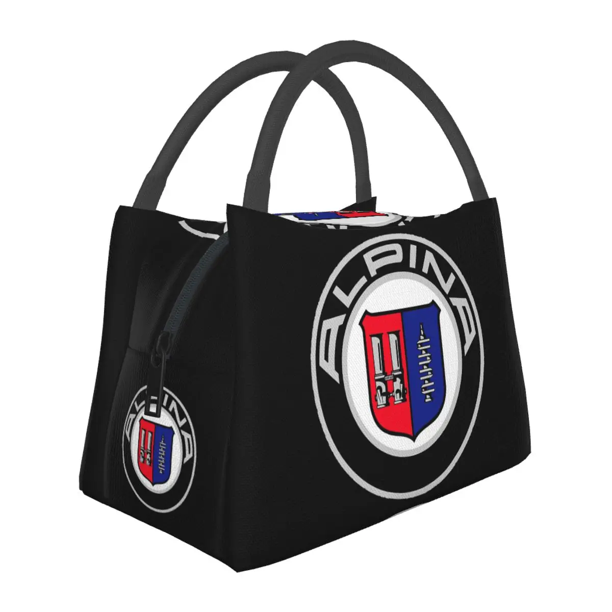 Alpina Classic Car Logos Lunch Bags Insulated Bento Box Portable Lunch Tote Picnic Bags Cooler Thermal Bag for Woman Girl School