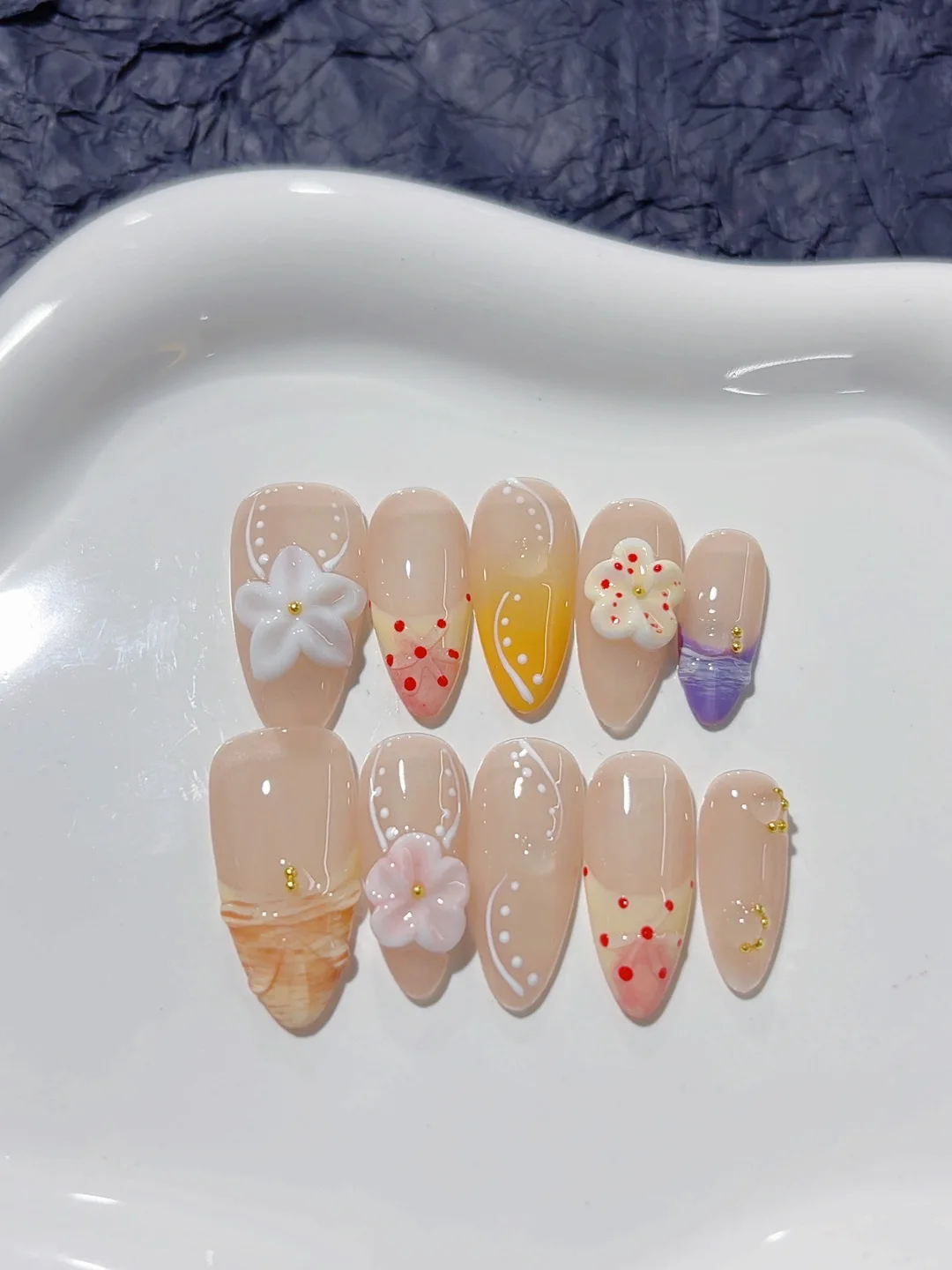 

Light Color, Elegant and Stylish Wearable Manicure (D265)