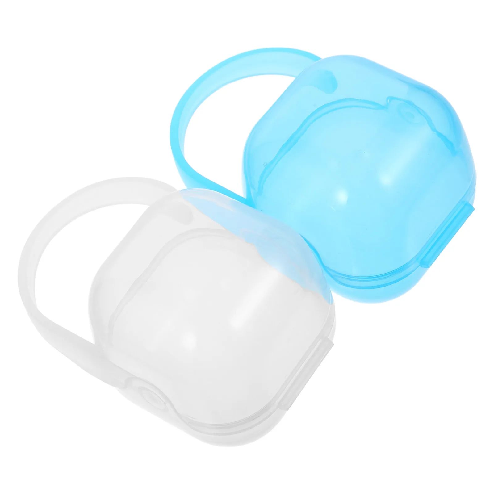 

Коробка для детских пустышек, 2 шт., портативный держатель для пустышек для путешествий, безопасный материал из полипропилена, дизайн с гладкими краями, компактный, легкий.