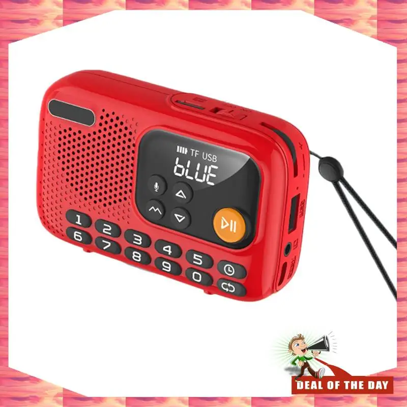 24-Hour Delivery Portable FM Radio Wireless Bluetooth Speaker Recorder With LED Screen Support TF Card U Disk For Home Outdoor