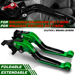 For Kawasaki NINJA650R/NINJA650 KRT EDITION ABS 2017-NOW Clutch Lever Brake Lever Set Foldable Handle Levers Accessories Parts