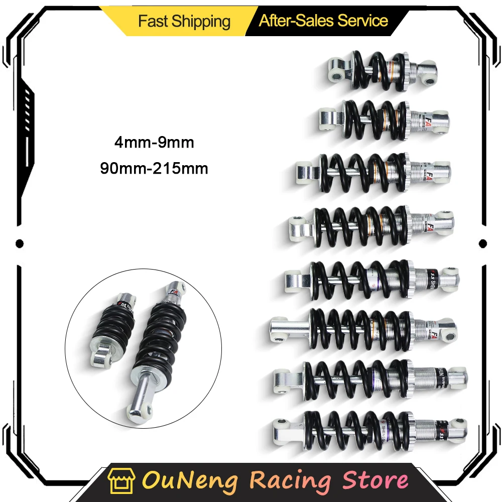 

90/100/115/125/150/170/180/190/200/215mm 1200LBS Rear Suspension Shock For 49CC Super Minimoto ATV Electric Scooter