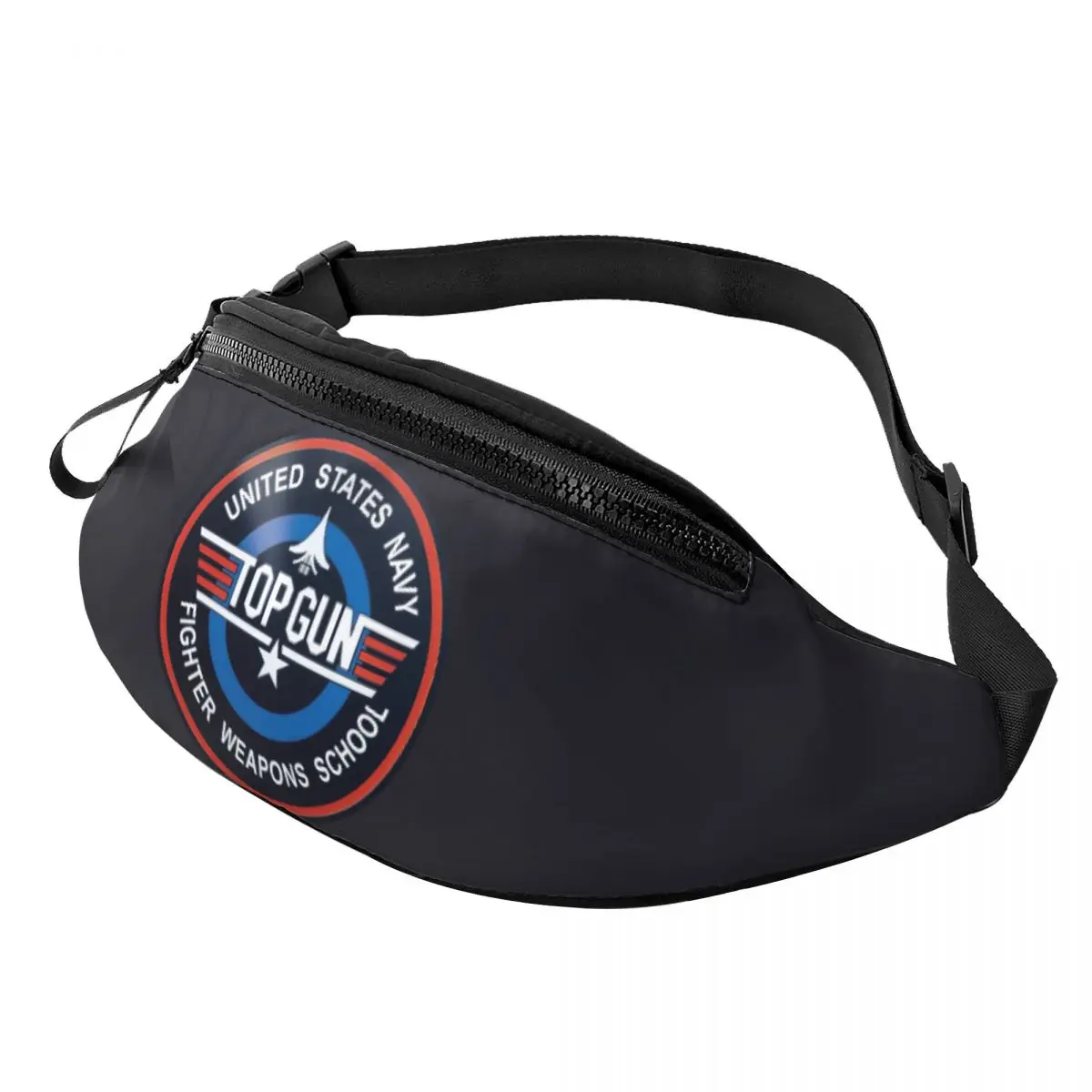 Luchtmacht Straaljagers Top Gun Fanny Pack Voor Vrouwen Heren Mode Buitenbeentje Film Crossbody Heuptas Reizende Telefoon Geld Zakje